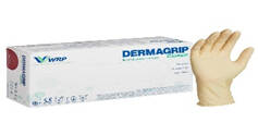 Перчатки  латексные двукратного хлорирования Dermagrip  